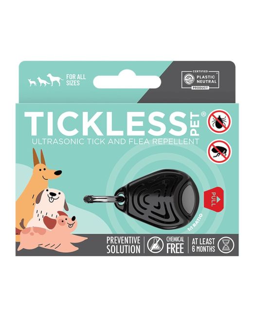 Tickless Pet black ultradźwiękowa ochrona na kleszcze
