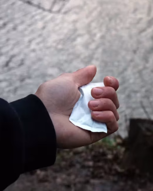 Ogrzewacze Lifesystems Air Activated Hand Warmers – widok ogrzewacza w dłoni lifestyle