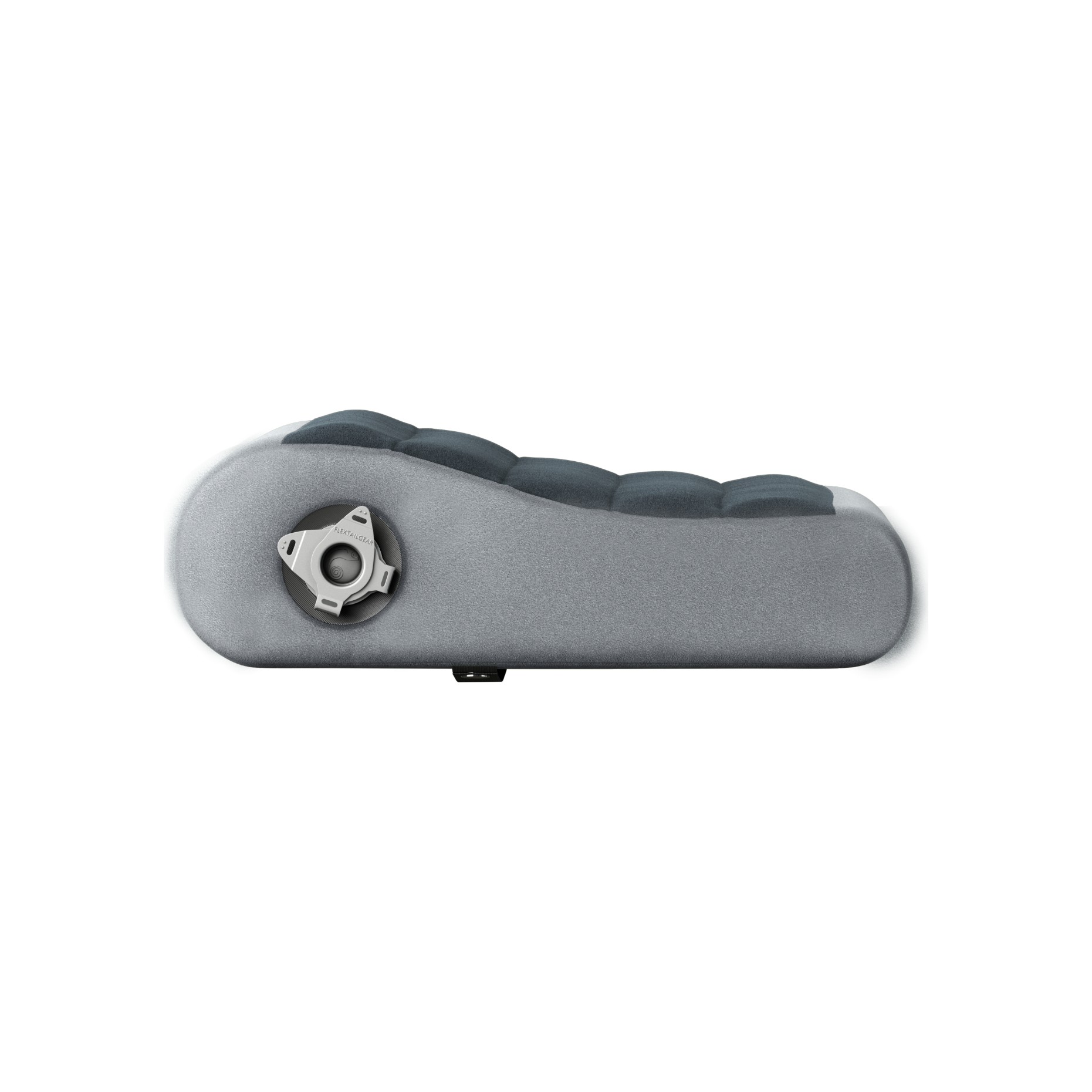 Poduszka turystyczna Flextail Zero Pillow szara – zawór z boku
