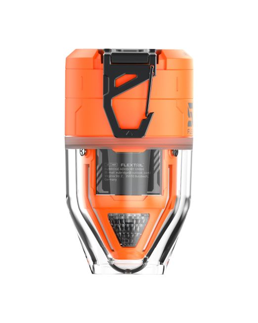Pompka Flextail MAX Pump 3 pomarańczowa – widok z przodu