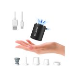 Pompka Flextail Tiny Pump 2024 czarna – w dłoni z końcówkami