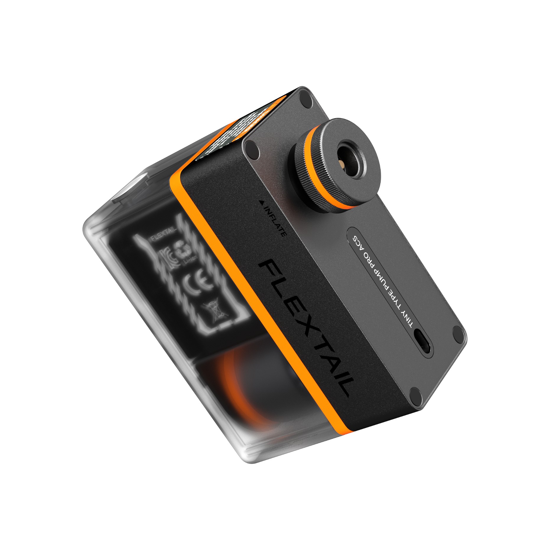 Pompka rowerowa Flextail Tiny Tire Pump ACS – widok z przodu